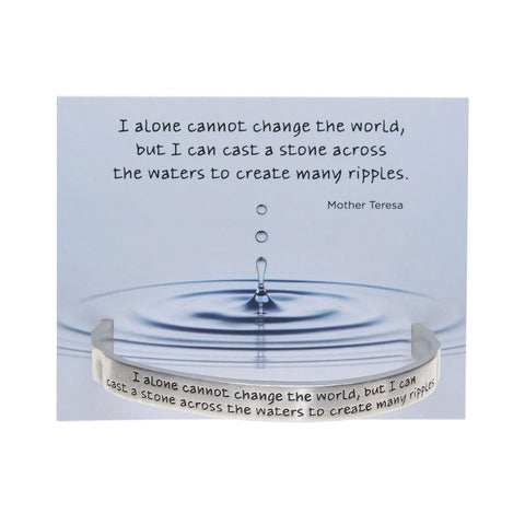 Handcrafted Inspirational Quotable Cuff Bracelet – Pewter Reminder Jewelry | Made in USA Whitney Howard Designs  Cuff Bracelets