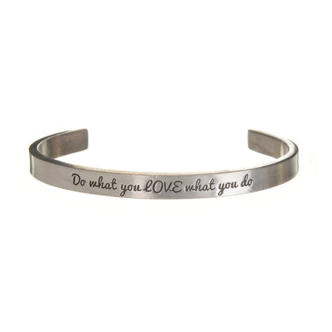 Handcrafted Inspirational Quotable Cuff Bracelet – Recycled Lead-Free Pewter Band | Made in USA Whitney Howard Designs  Cuff Bracelets
