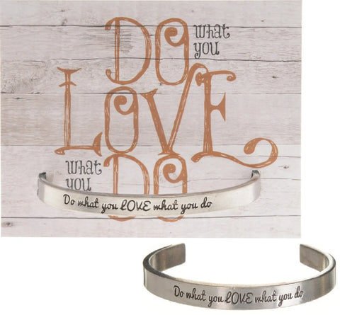 Handcrafted Inspirational Quotable Cuff Bracelet – Recycled Lead-Free Pewter Band | Made in USA Whitney Howard Designs  Cuff Bracelets