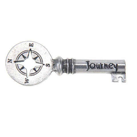 Handcrafted Journey Key Charm Necklace – Recycled Lead-Free Pewter | Inspirational Gift Made in USA Whitney Howard Designs  Keys