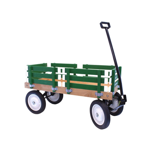 Handcrafted Kids Wagon 36 Inch Bed – Durable Hardwood & Steel Frame – Berlin Flyer F310 | Made in USA Amish Toy Box  Scooters and Wagons