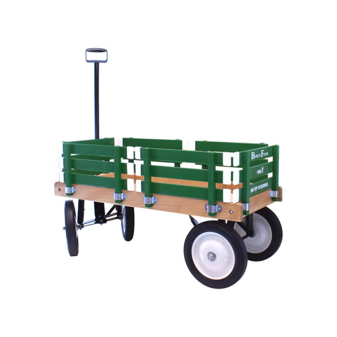 Handcrafted Kids Wagon 36 Inch Bed – Durable Hardwood & Steel Frame – Berlin Flyer F310 | Made in USA Amish Toy Box  Scooters and Wagons
