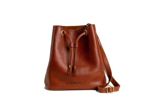 Handcrafted Leather Bucket Bag – Minimalist Crossbody Tote | Made in USA Urban Southern  Bags