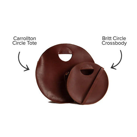 Handcrafted Leather Circle Crossbody Bag – Women’s Unique Purse | Made in USA Urban Southern  Bags