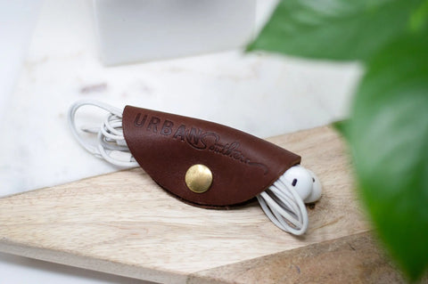 Handcrafted Leather Cord Wrap – Vintage Brass Snap Closure | Made in USA Urban Southern  Accessories