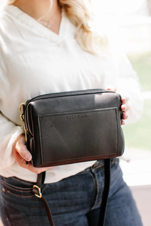 Handcrafted Leather Crossbody Sling Bag – Compact Everyday Carry | Made in USA Urban Southern  Bags