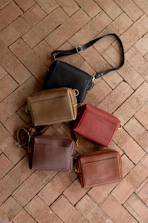 Handcrafted Leather Crossbody Sling Bag – Compact Everyday Carry | Made in USA Urban Southern  Bags