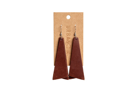 Handcrafted Leather Leaf Earrings – Lightweight Fashion Jewelry | Made in USA Urban Southern  Accessories