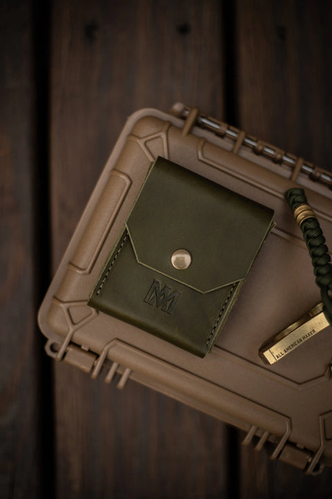 Handcrafted Leather Playing Card Travel Wallet – Durable Card Holder with Bonus Deck | Made in USA All American Maker 