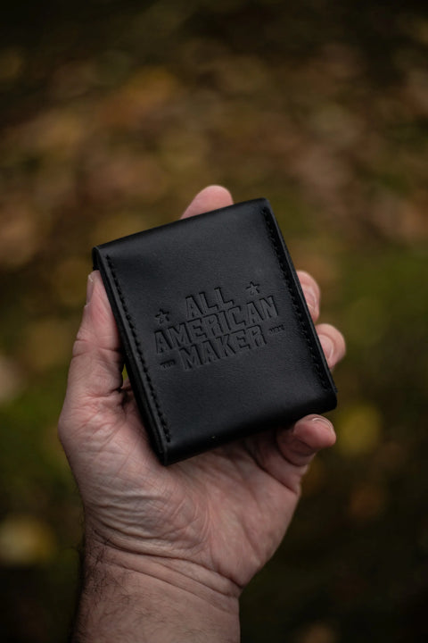 Handcrafted Leather Playing Card Travel Wallet – Durable Card Holder with Bonus Deck | Made in USA All American Maker 