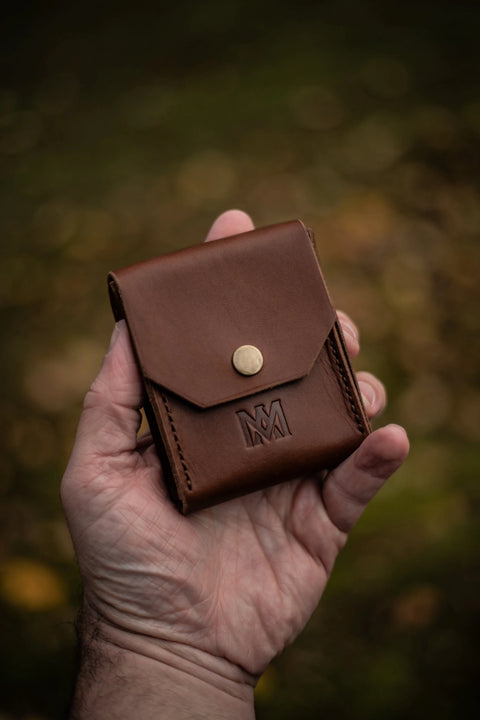 Handcrafted Leather Playing Card Travel Wallet – Durable Card Holder with Bonus Deck | Made in USA All American Maker 