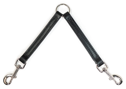Handcrafted Leather Two-Dog Leash Coupler – Durable Walking Extension – Auburn Leathercrafters | Made in USA Auburn Leathercrafters  item