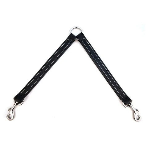 Handcrafted Leather Two-Dog Leash Coupler – Durable Walking Extension – Auburn Leathercrafters | Made in USA Auburn Leathercrafters  item