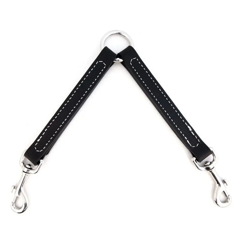 Handcrafted Leather Two-Dog Leash Coupler – Durable Walking Extension – Auburn Leathercrafters | Made in USA Auburn Leathercrafters  item