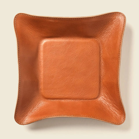 Handcrafted Leather Valet Tray 8 Inch – Sustainable Home Decor | Made in USA CASUPO  Small Leather Goods 69.00 None
