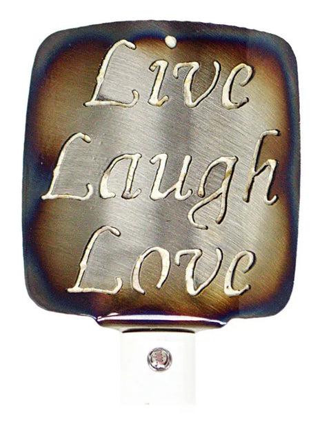 Handcrafted Live Laugh Love Night Light – Soft Glow Bedroom LED Lighting | Made in USA Knights Home Decor  item