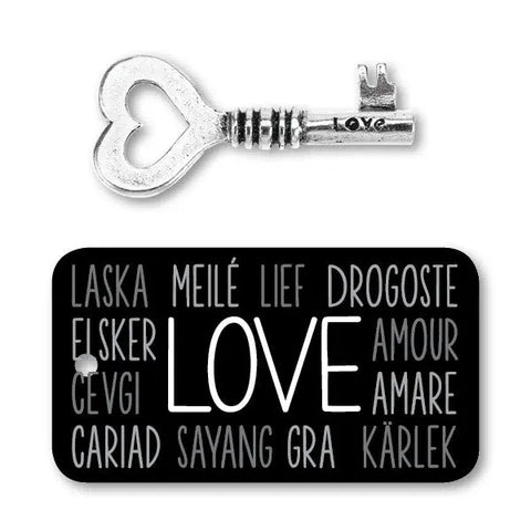 Handcrafted Love Key Charm – Recycled Pewter Keepsake Necklace or Keyring | Made in USA Whitney Howard Designs  Keys