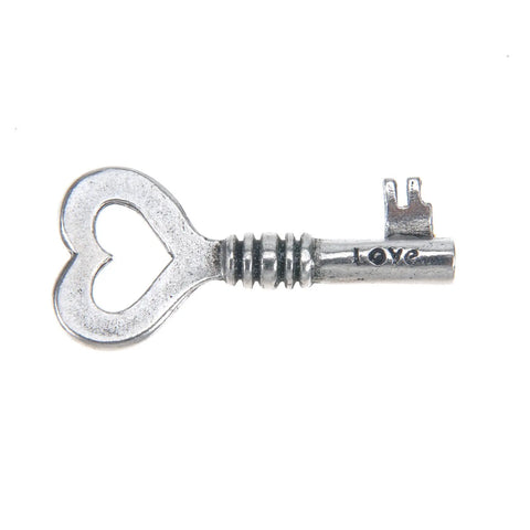 Handcrafted Love Key Charm – Recycled Pewter Keepsake Necklace or Keyring | Made in USA Whitney Howard Designs  Keys