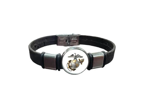 Handcrafted Marine Corps EGA Cork Bracelet 7 to 9 Inch – Eco-Friendly Military Wristband | Made in USA Michelle Marie Boutique  Bracelets
