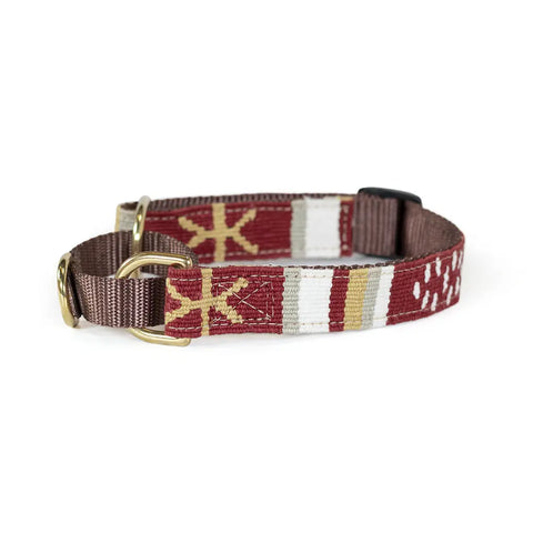 Handcrafted Martingale Dog Collar 1 Inch Wide Adjustable 11-30 Inch – Vibrant Woven Design | Made in USA Auburn Leathercrafters  item