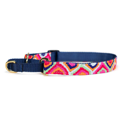 Handcrafted Martingale Dog Collar 1 Inch Wide – Adjustable 11 to 30 Inch – Durable Brass Hardware | Made in USA Auburn Leathercrafters  item