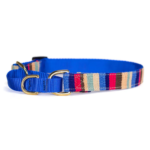 Handcrafted Martingale Dog Collar 1 Inch Wide – Adjustable Beach Pattern | Made in USA Durable Pet Collar Auburn Leathercrafters  item