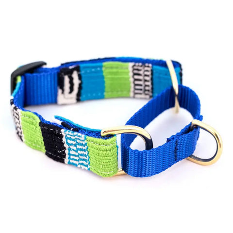 Handcrafted Martingale Dog Collar 1 Inch Wide – Laguna Brava Pattern – Adjustable 11-30 Inch | Made in USA Auburn Leathercrafters  item