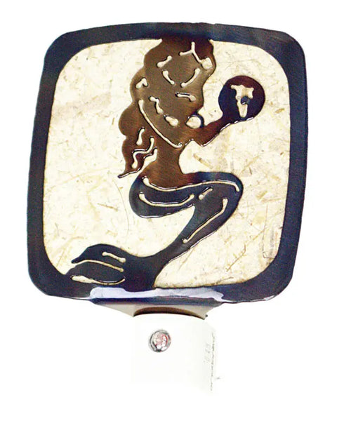 Handcrafted Mermaid Night Light – Automatic Soft Glow – Veteran Owned Brand | Made in USA Knights Home Decor  item