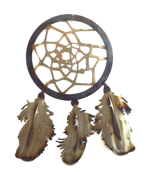 Handcrafted Metal Dream Catcher Wall Art – Rustic Home Decor Accent | Made in USA Knights Home Decor  item
