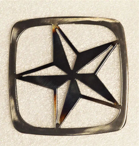 Handcrafted Metal Star Coaster – Durable Heat-Treated Design | Made in USA by Veteran-Owned Family Business Knights Home Decor  item