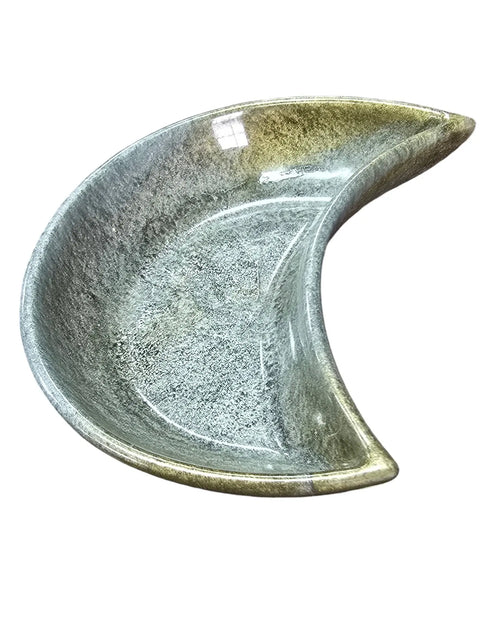 Handcrafted Moon-Shaped Resin Jewelry Tray – Unique Celestial Home Accent | Made in USA Durable Art Dish Michelle Marie Boutique 