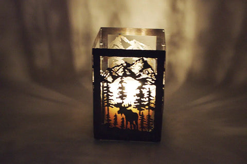 Handcrafted Moose Candle Holder – Rustic Cabin Decor – Unique Forest Silhouette | Made in USA Knights Home Decor  item