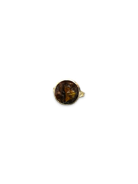 Handcrafted Multicolor Resin Statement Rings – Artistic Metal Band Jewelry | Made in USA Bold Artistic Resin Inlay Accessory Michelle Marie Boutique  Ring