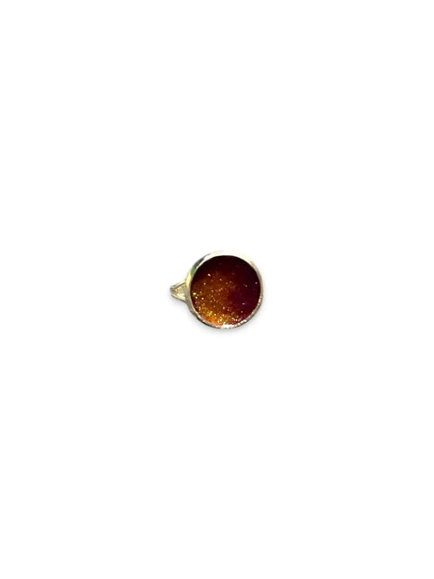 Handcrafted Multicolor Resin Statement Rings – Artistic Metal Band Jewelry | Made in USA Bold Artistic Resin Inlay Accessory Michelle Marie Boutique  Ring
