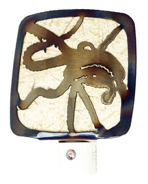 Handcrafted Octopus Glass Night Light – Artistic Home Accent | Made in USA Decorative Lamp Knights Home Decor  item