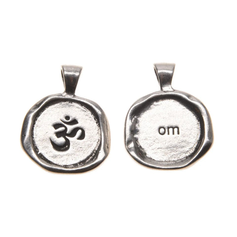 Handcrafted Om Wax Seal Pendant – Recycled Lead-Free Pewter Charm | Whitney Howard Designs | Made in USA Whitney Howard Designs  Wax Seals