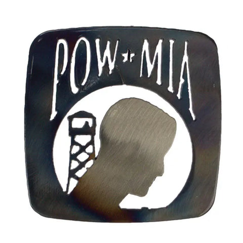 Handcrafted POW-MIA Coaster – American-Made Veteran Tribute | Durable Heat-Resistant Surface Protector Made in USA Knights Home Decor  item