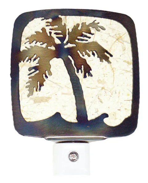 Handcrafted Palm Tree Night Light – Coastal Ambiance Lighting | Made in USA Knights Home Decor  item
