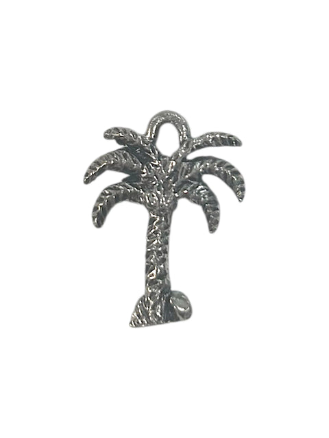 Handcrafted Palm Tree Pewter Charm – Detailed Tropical Jewelry Accessory | Made in USA Michelle Marie Boutique  Charms and Pendants