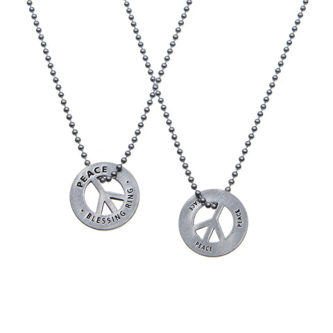 Handcrafted Peace Blessing Ring Charm – Recycled Pewter Pocket Token | Made in USA Eco-Friendly Gift Whitney Howard Designs  Blessing Ring