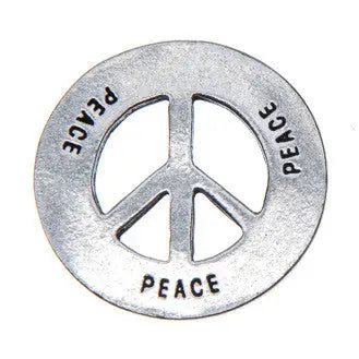 Handcrafted Peace Blessing Ring Charm – Recycled Pewter Pocket Token | Made in USA Eco-Friendly Gift Whitney Howard Designs  Blessing Ring