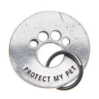 Handcrafted Pet Blessing Ring Charm – Recycled Pewter Keychain Token | Made in USA Whitney Howard Designs  Blessing Ring