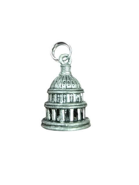 Handcrafted Pewter Capitol Building Charm 1.75 Inch – Patriotic Jewelry Pendant | Made in USA Michelle Marie Boutique  Charms and pendants