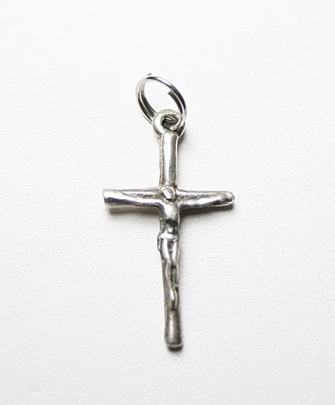 Handcrafted Pewter Crucifix Pendant Charm – Spiritual Rosary Accessory | Made in USA | Michelle Marie Jewelry Michelle Marie Boutique  Charms and Pendants