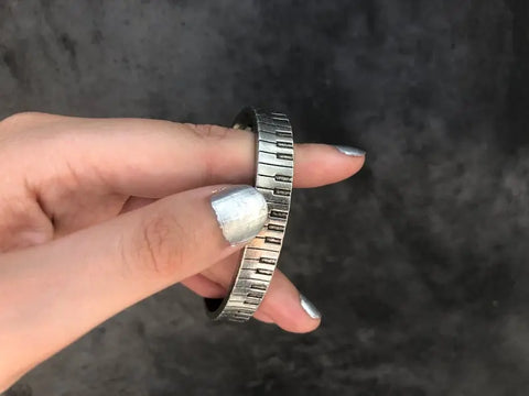 Handcrafted Piano Keys Cuff Bracelet – Inspirational Music Jewelry Gift for Teachers and Musicians | Made in USA Whitney Howard Designs  Cuff Bracelets