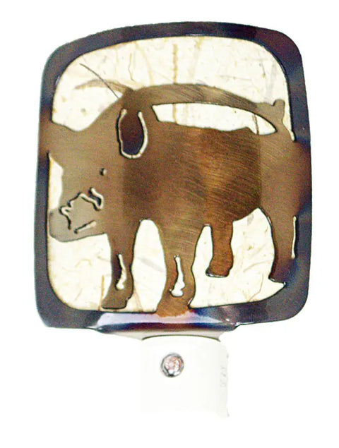 Handcrafted Pig Night Light – Light Sensor Bedside Lamp | Made in USA Knights Home Decor  item
