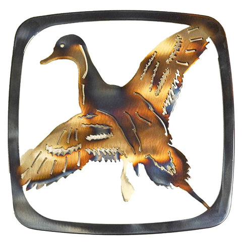 Handcrafted Pintail Duck Metal Trivet – Rustic Kitchen Hot Plate | Made in USA Home Decor Knights Home Decor  item