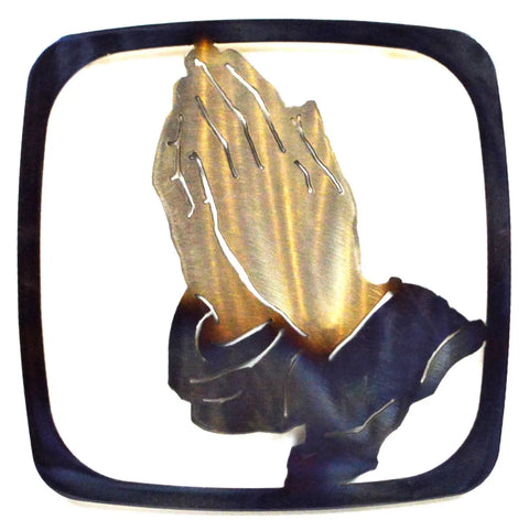 Handcrafted Praying Hands Trivet – Decorative Heat Resistant Kitchen Hot Plate | Made in USA Knights Home Decor  item