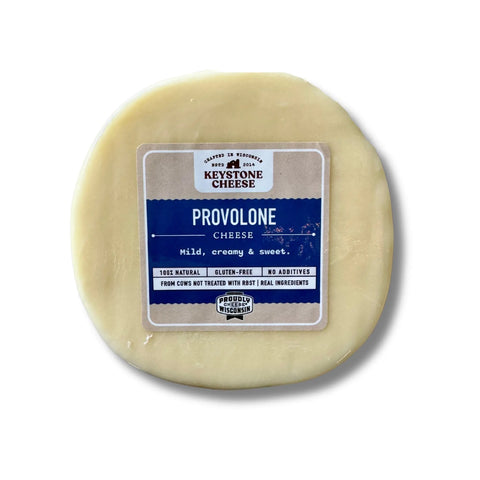 Handcrafted Provolone Cheese 14-21oz Blocks – Wisconsin Artisan Dairy | Made in USA Keystone Cheese  Cheese