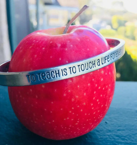 Handcrafted Quotable Pewter Cuff Bracelet – Inspirational Teacher Gift | Made in USA Whitney Howard Designs  Cuff Bracelets